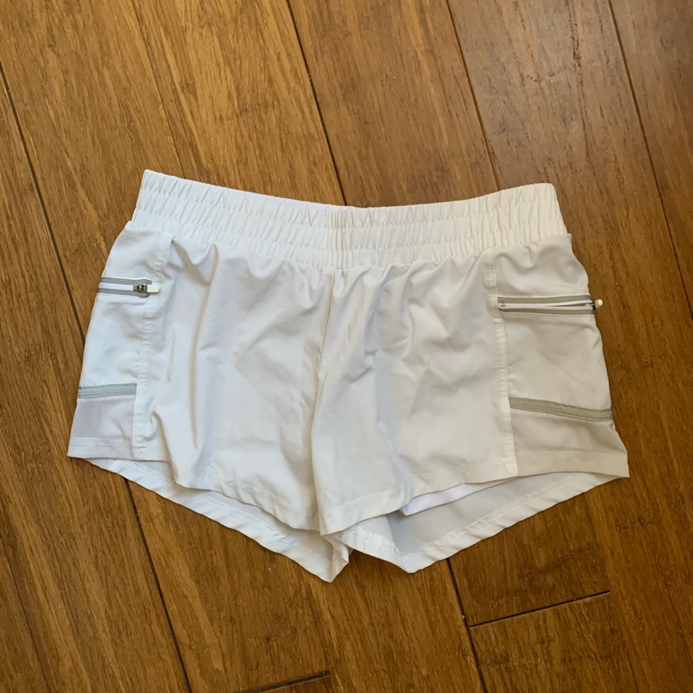 Fabletics White Workout Shorts
